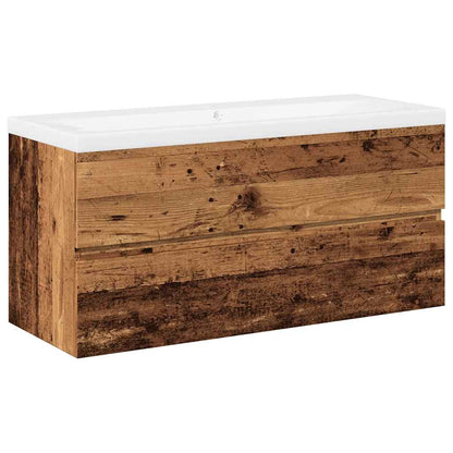 Mobile con Lavabo Integrato Legno Antico