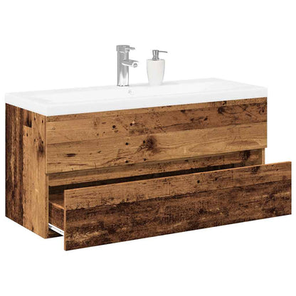 Mobile con Lavabo Integrato Legno Antico