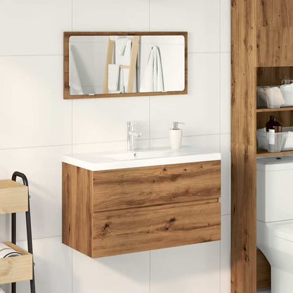 Set Mobili da Bagno Rovere Artigianale Legno Multistrato