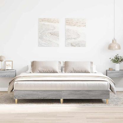 Giroletto senza Materasso Grigio Sonoma 160x200 cm Truciolato