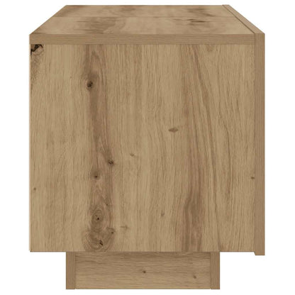Comodino Rovere Artigianale 100x35x40 cm in Legno Multistrato