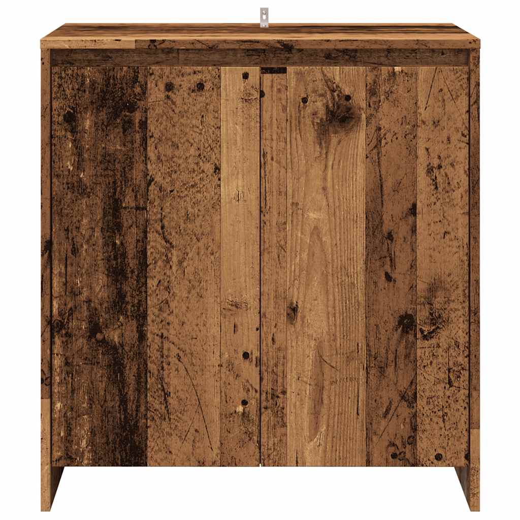 Credenza 3 pz Legno Antico in Legno Multistrato