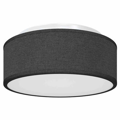 Lampada da soffitto Nero 30 x 30 x 13,5 cm Tessuto