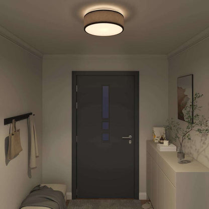 Lampada da soffitto Nero 38 x 38 x 13,5 cm Tessuto