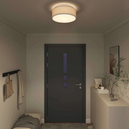 Lampada da soffitto Grigio 38 x 38 x 13,5 cm Tessuto