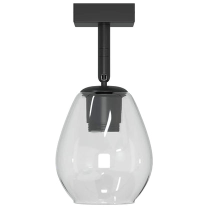 Faretto da soffitto Nero 13 x 13 x 26 cm Vetro e Metallo