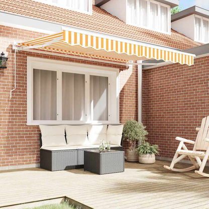 Telo di ricambio per tenda da sole Giallo e Bianco 235 x 195 cm