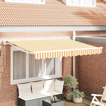 Telo di ricambio per tenda da sole Giallo e Bianco 3 x 2 m