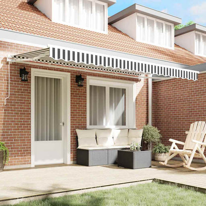 Telo di ricambio per tenda da sole Antracite e Bianco 4 x 2 m