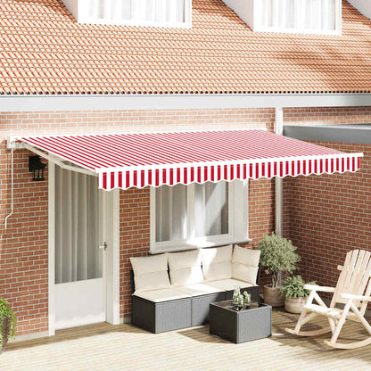 Telo di ricambio per tenda da sole Rosso e Bianco 4 x 2 m