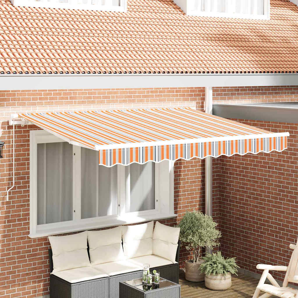 Telo di ricambio per tenda da sole Blu e Arancione 2,5 x 2 m