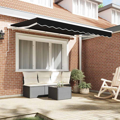 Telo di ricambio per tenda da sole Nero 3 x 2,5 m Poliestere