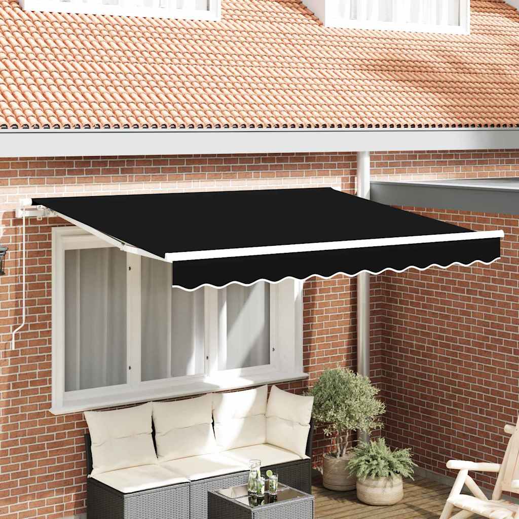 Telo di ricambio per tenda da sole Nero 3,5 x 2,5 m Poliestere