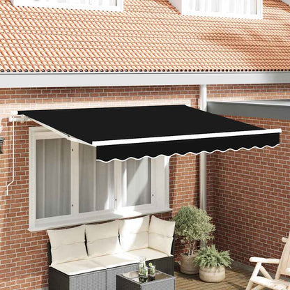 Telo di ricambio per tenda da sole Nero 3,5 x 2,5 m Poliestere