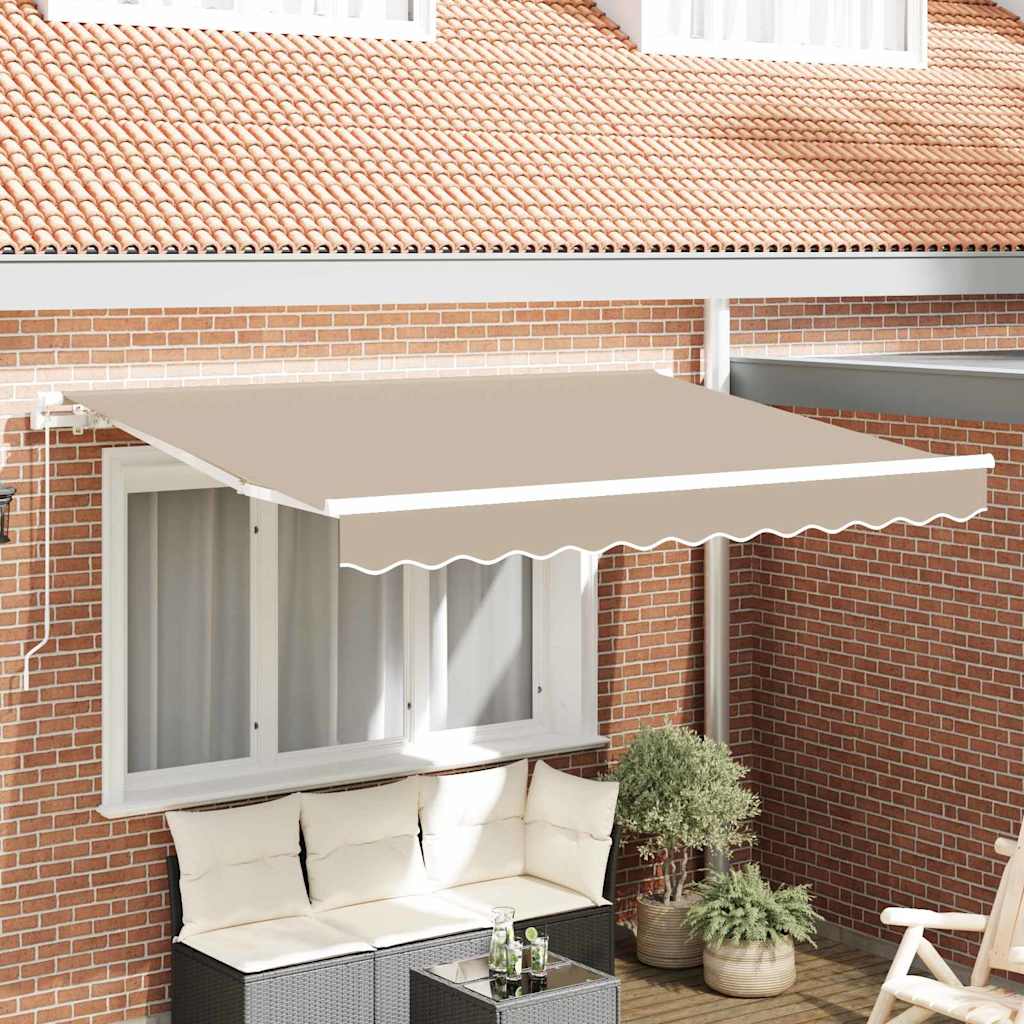 Telo di ricambio per tenda da sole Beige 3 x 2,5 m Poliestere