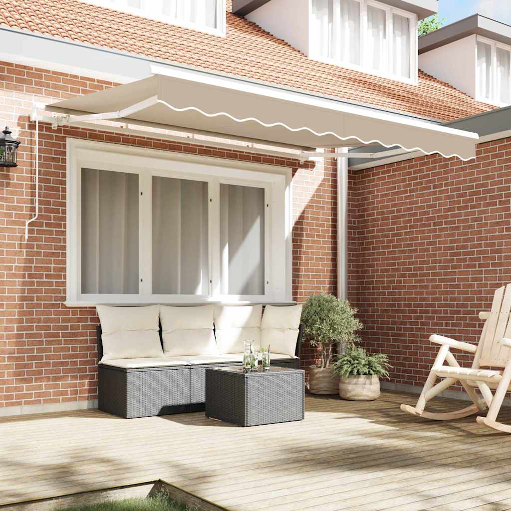 Telo di ricambio per tenda da sole Beige 3,5 x 2,5 m Poliestere