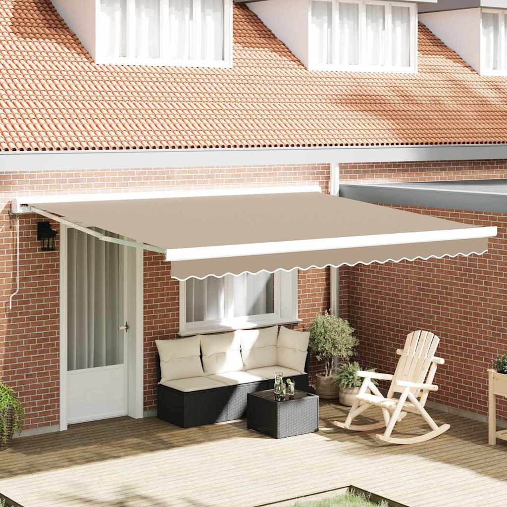 Telo di ricambio per tenda da sole Beige 4 Ãƒâ€” 3 m Poliestere