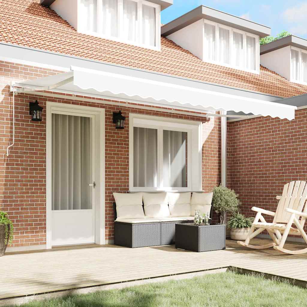 Telo di ricambio per tenda da sole Bianco 4 x 2 m Poliestere