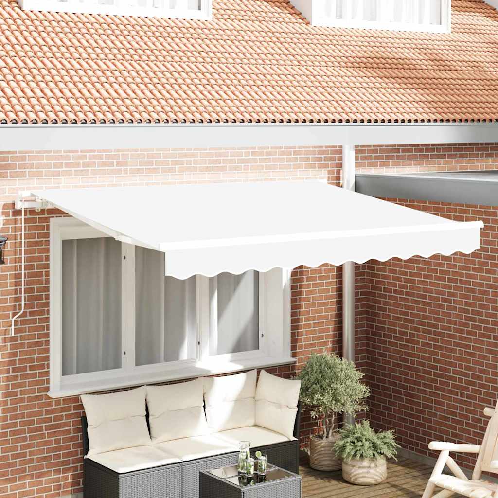 Telo di ricambio per tenda da sole Bianco 3 x 2,5 m Poliestere