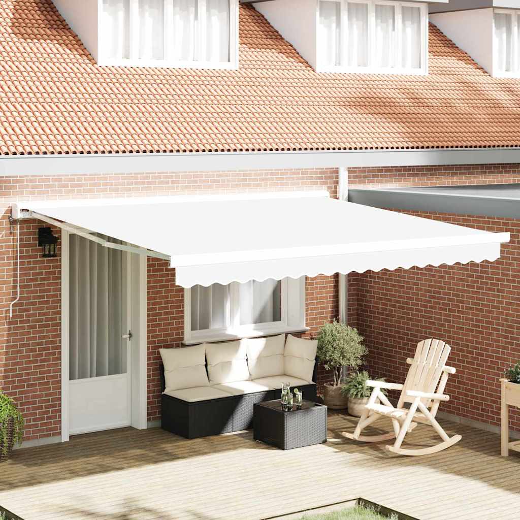 Telo di ricambio per tenda da sole Bianco 4 Ã— 3 m Poliestere
