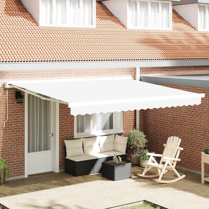 Telo di ricambio per tenda da sole Bianco 4 Ã— 3 m Poliestere