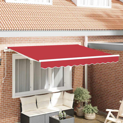 Telo di ricambio per tenda da sole Rosso 3,5 x 2 m Poliestere