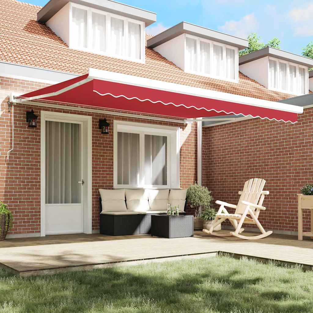 Telo di ricambio per tenda da sole Rosso 4 Ãƒâ€” 3 m Poliestere