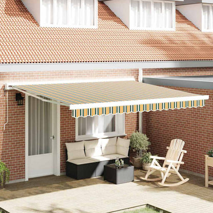 Telo di ricambio per tenda da sole Verde e giallo 4 Ãƒâ€” 3 m