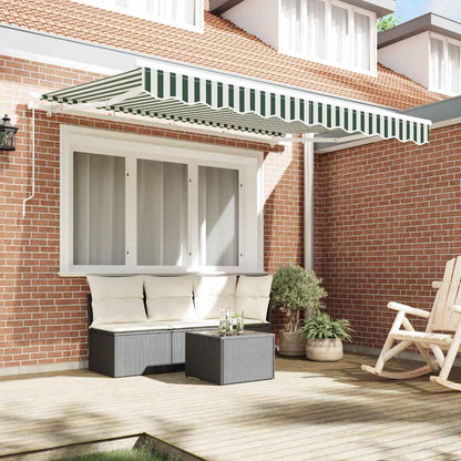 Telo di ricambio per tenda da sole Verde e Bianco 280 x 245 cm