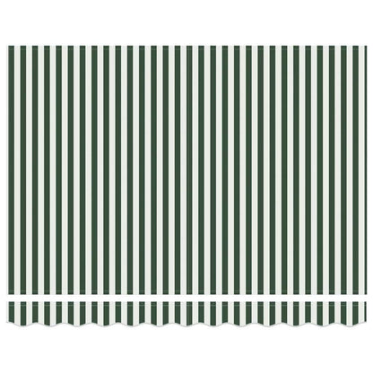 Telo di ricambio per tenda da sole Verde e Bianco 280 x 245 cm