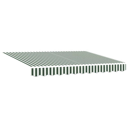 Telo di ricambio per tenda da sole Verde e Bianco 330 x 245 cm