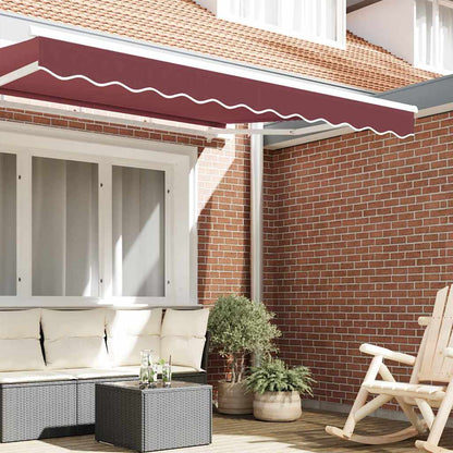 Tenda a Braccio Borgogna 580 x 20 cm Tela