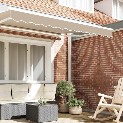 Tenda a Braccio Beige 580 x 20 cm Tela