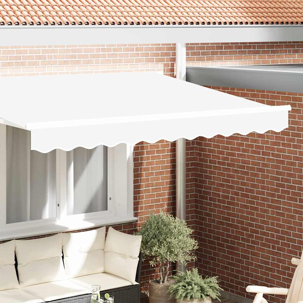 Tenda a Braccio Bianco 580 x 20 cm Tela