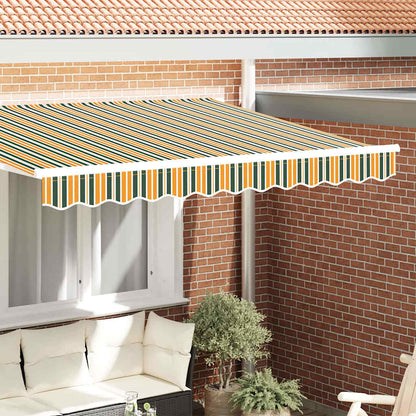 Tenda a Braccio Verde e giallo 580 x 20 cm Tela