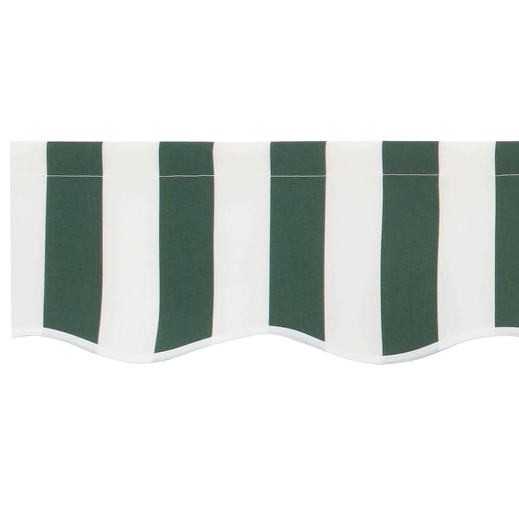 Tenda a Braccio Verde e Bianco 580 x 20 cm Tela