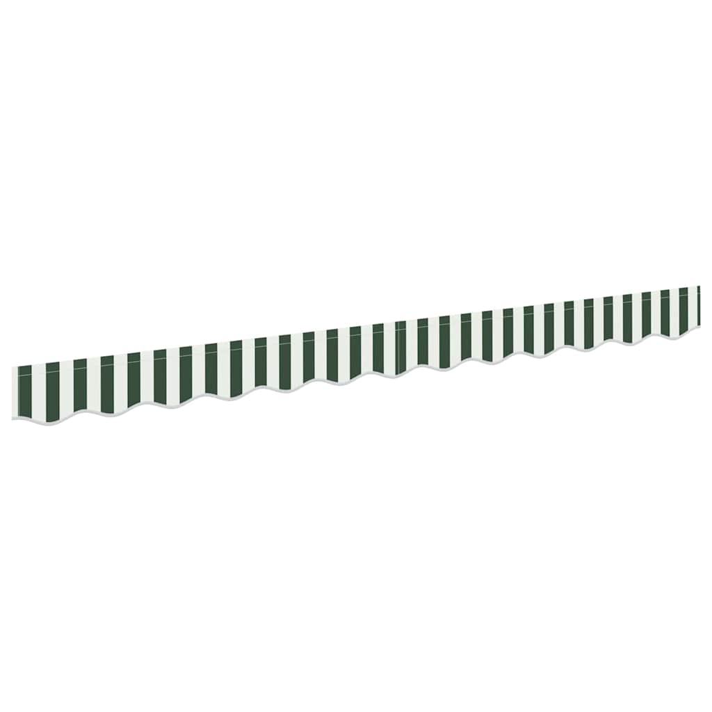 Tenda a Braccio Verde e Bianco 580 x 20 cm Tela