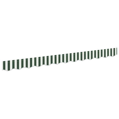 Tenda a Braccio Verde e Bianco 580 x 20 cm Tela