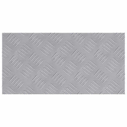 Gradini per Scale 4 pcs Argento 50 x 25 cm Alluminio