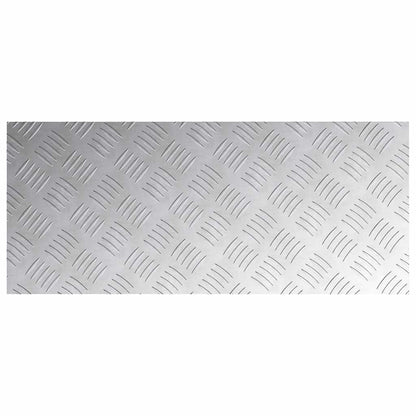 Gradini per Scale 4 pcs Argento 70 x 30 cm Alluminio
