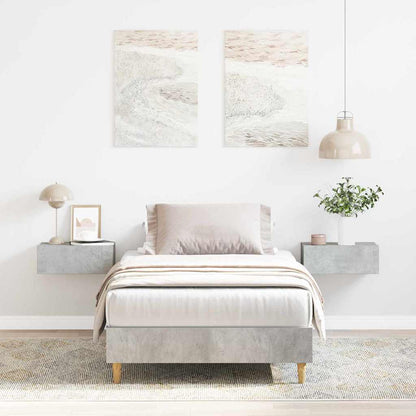 Struttura del letto Grigio cemento 203 x 93 x 25 cm