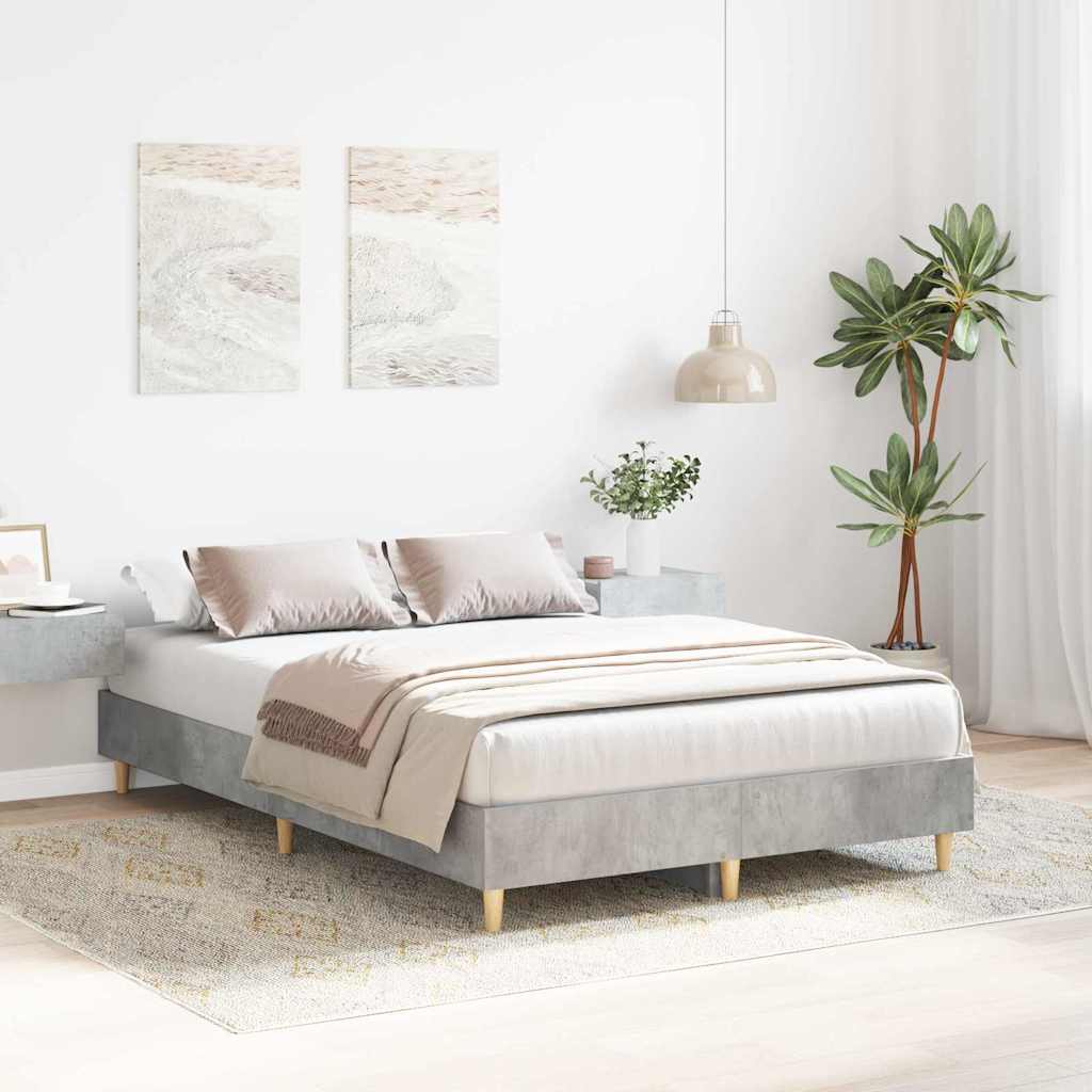 Struttura del letto Grigio cemento 193 x 123 x 25 cm