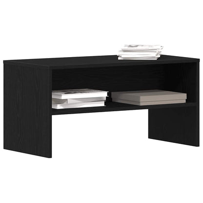 Mobile Porta TV Rovere Nero 80x40x40 cm in Legno Multistrato
