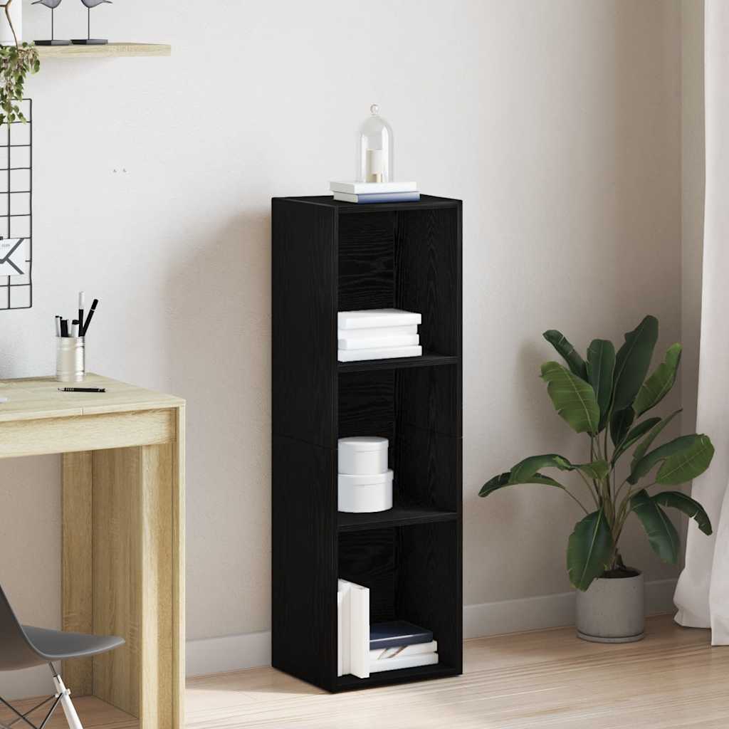 Libreria Rovere Nero 36x30x114 cm in Legno Multistrato