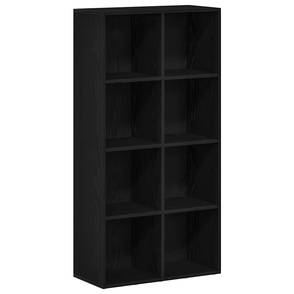 Libreria Rovere Nero 66x30x130 cm in Legno Multistrato