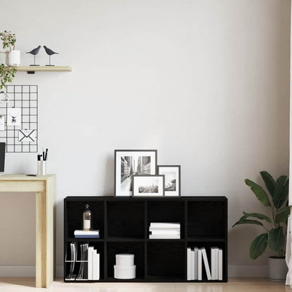 Libreria Rovere Nero 66x30x130 cm in Legno Multistrato