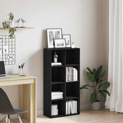 Libreria Rovere Nero 66x30x130 cm in Legno Multistrato