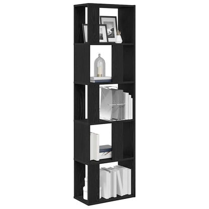 Libreria/Divisorio Rovere Nero 45x24x159 cm Legno Multistrato