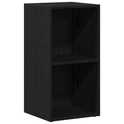 Scatola per Contenitori LP in Rovere Nero 71x34x36cm Truciolato