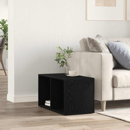 Scatola per Contenitori LP in Rovere Nero 71x34x36cm Truciolato